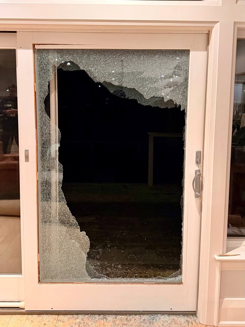 Oshawa sliding-door glass before securing